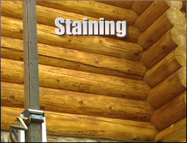  Burlington, North Carolina Log Home Staining